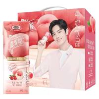 9月[肖战代言同款]蒙牛真果粒白桃树莓味240g×10盒礼盒牛奶饮品 白桃树莓味