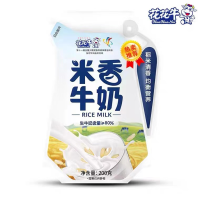 花花牛米香牛奶200g*12袋整箱米香风味稻米清香早餐奶代餐奶