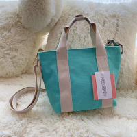 SMU新款潮百搭手提包可爱森系学生时尚糖果色多用帆布包