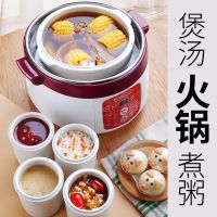 电炖锅全自动家用煲汤锅隔水炖宝宝辅食紫砂煮粥锅陶瓷电炖盅燕窝|不锈钢款可打火锅（一大+四小）