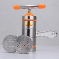 家用饸饹机手动不锈钢压面机莜面 窝窝面条机小型手工做面机|D型2个模板（圆、方）