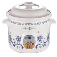 全自动电炖锅白瓷煲汤锅陶瓷慢炖锅智能煮粥锅家用电炖盅1.5-6.0l|青花瓷预约款陶瓷盖 3.5L（适用3-4人）