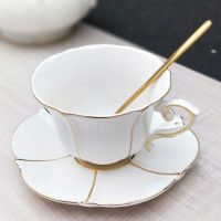 咖啡杯网红欧式咖啡杯套装便携水杯家用现代轻奢花茶杯 咖啡杯女|爱人女神1杯1碟1勺