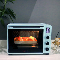 c45烤箱家用烘焙培多功能全自动大容量商用蛋糕40l月饼电烤箱|蓝色