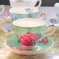 欧式骨瓷咖啡杯套装下午茶具创意陶瓷英式红茶杯碟套装家用|国色天香（杯+碟）