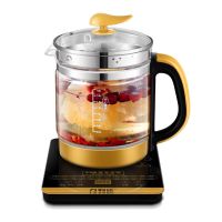 /乐浦1.8l高硼硅玻璃多功能养生壶自动加厚电热水壶煎药壶|黑金（标准款）