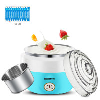 家用酸奶机自制酸奶机1l不锈钢内胆玻璃分杯菌粉可选|不锈钢内胆+10小包菌粉（尝鲜款）