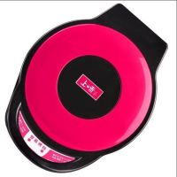 炫彩电饼铛38cm加深电饼铛烙饼机烤饼锅电火锅披萨锅|34CM玫红色（808加深款）