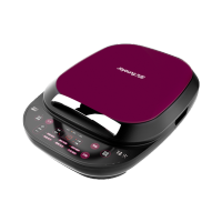 新款电饼铛d81 家用早餐机双面加热加深加大薄饼机自动煎烤机|紫红色