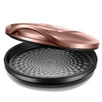 电饼铛档家用双面加热多功能煎饼锅加深加大煎烤机烙饼神器|褐色