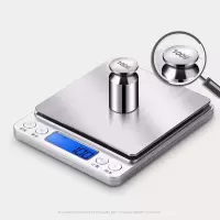 精准厨房秤重0.1迷你电子称0.01g天平珠宝称烘焙称食物称重器克称|电池加大款3公斤0.1克加砝码防水贴