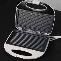 三明治早餐机烤面包吐司多功能三明治机华夫饼机家用双面煎蛋机|条形盘750瓦