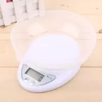 厨房电子称家用食品厨房秤烘焙秤药材秤茶叶称加送电池带托盘款|中文(5KG/1g)带托盘