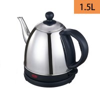 长嘴电热水壶不锈钢家用快速壶泡茶壶煮水壶随手泡烧水壶自动断电|1.5L压盖普通不锈钢