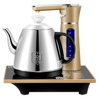全自动上水壶电热烧水壶家用泡茶专用抽水电磁茶炉具一体茶台|金色