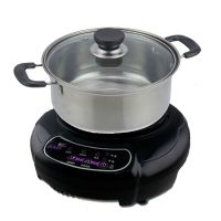 迷你电磁炉圆形家用小型煮茶泡茶炉1000w学生宿舍泡面火锅炉|H1+奶锅