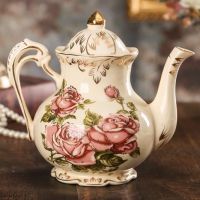 咖啡杯套装英式下午茶杯子红茶杯欧式茶具陶瓷杯碟家用水杯具优雅|玫瑰大壶