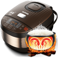 电饭煲球釜家用电饭锅智能多功能3l/4l/5l|褐色【4升-火旋风球釜2.0】