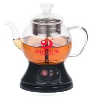 黑茶煮茶器全自动蒸汽蒸茶器玻璃蒸茶壶保温养生壶电热水壶大容量|X款玻璃盖黑色（湖南华莱）