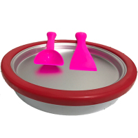 炒酸奶机家用冰激凌机炒冰机diy冰淇淋机自制炒冰盘炒冰机冰棒机|大红色