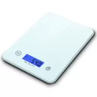 玻璃家用厨房秤电子秤克称烘焙小型精准茶叶食物食品称重器迷你|1g/3kg白色