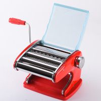 新款面条机家用手动压面机小型饸饹饺子皮机压面条机面皮|新款三刀（固定扣固定） 【挂面架+礼包】