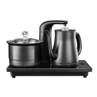 全自动上水电热烧水壶泡茶专用茶台电磁茶炉烧茶器具套装|黑色磨砂款