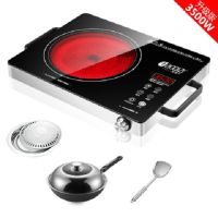 3500w爆炒电陶炉家用智能定时大炉盘火锅烧烤光波炉煮茶炉|3500W升级爆炒电陶炉+炒锅+烤盘