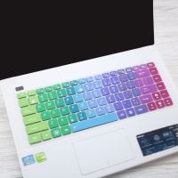 键盘膜华硕14寸笔记本电脑R417S E402S A456U U4000按键防尘保护W|彩虹色