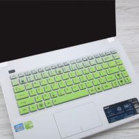 键盘膜华硕14寸笔记本电脑R417S E402S A456U U4000按键防尘保护W|绿色渐变