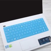键盘膜华硕14寸笔记本电脑R417S E402S A456U U4000按键防尘保护W|实彩蓝色