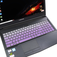 15.6寸Hasee/战神笔记本电脑K670C-G6A1键盘防尘保护膜全覆盖|渐变紫色买1送1