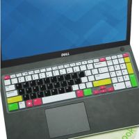 戴尔笔记本电脑键盘保护膜g3灵越7590游匣14燃700|七彩黑色(1:1送透明) 戴尔15cr(15.6寸带数字键)
