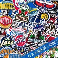 42张NBA潮牌行李箱贴纸旅行箱拉杆箱笔记本滑板吉他手机贴画防水