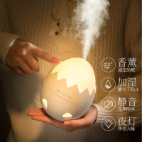 加湿器小型usb迷你喷雾办公室家用静音桌面空气净化保湿香薰精油可爱少女学生宿舍卧室床头创意香薰机带夜灯
