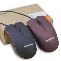 /Lenovo有线鼠标笔记本台式家用办公电脑通用磨砂USB有线鼠标