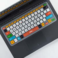 笔记本键盘膜适用14英寸戴尔燃7000电脑5488灵越5000|D款:彩绘款(车牌)