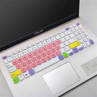 华硕ASUS顽石6代FL8700/Y5200笔记本i5/i7电脑15.6寸键盘保护贴膜|七彩粉色