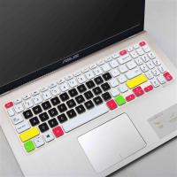 华硕ASUS顽石6代FL8700/Y5200笔记本i5/i7电脑15.6寸键盘保护贴膜|七彩黑色