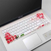 华硕ASUS顽石6代FL8700/Y5200笔记本i5/i7电脑15.6寸键盘保护贴膜|玫瑰款