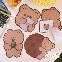 拉面丸子店铺韩国ins风创意鼠标垫女办公桌面笔记本小号可爱垫子