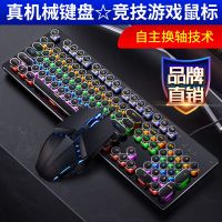电竞游戏机械键盘鼠标套装青轴黑轴电脑有线吃鸡台式笔记本通用