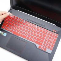 华硕飞行堡垒7九代15.6寸游戏本电脑i7-9750H金属电竞键盘保护膜|半透红色