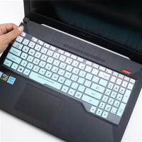 华硕飞行堡垒7九代15.6寸游戏本电脑i7-9750H金属电竞键盘保护膜|渐变薄荷