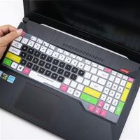 华硕飞行堡垒7九代15.6寸游戏本电脑i7-9750H金属电竞键盘保护膜|七彩黑色