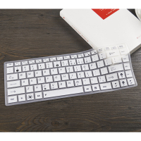 华硕笔记本电脑键盘保护膜14寸Y481ck45Vw419lx450ca441ua480ue403na456u贴|半透白色