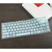 华硕笔记本电脑键盘保护膜14寸Y481ck45Vw419lx450ca441ua480ue403na456u贴|半透薄荷