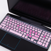 笔记本键盘膜适用15.6英寸戴尔新G3游匣G5游戏本G7电脑7000保护贴g33590防尘罩|半透卡通粉