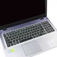 顽石 五代FL8000UF 15.6寸笔记本电脑i7键盘防尘套保护贴膜罩|半透黑色(买1送1)