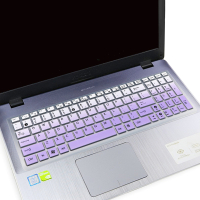 顽石 五代FL8000UF 15.6寸笔记本电脑i7键盘防尘套保护贴膜罩|渐变紫色(买1送1)
